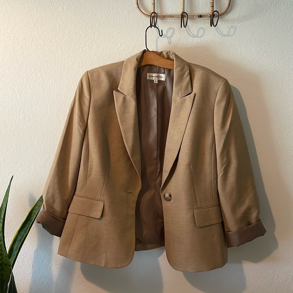 Evan-Picone◦Tan Blazer | 16